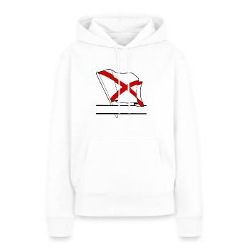 Flag Alabama text banner - Women’s Premium Organic Hoodie - white - Front - Julia (174cm)
