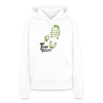 Team Agility gruen - Frauen Premium Bio Hoodie - Weiß - Vorne - Julia (174cm)