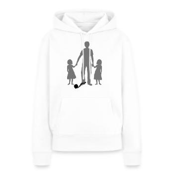 Töchter Gefangener Vater - Frauen Premium Bio Hoodie - Weiß - Vorne - Julia (174cm)