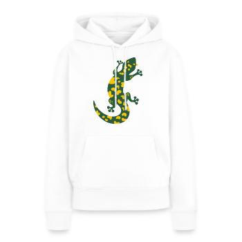 Salamander - Frauen Premium Bio Hoodie - Weiß - Vorne - Julia (174cm)