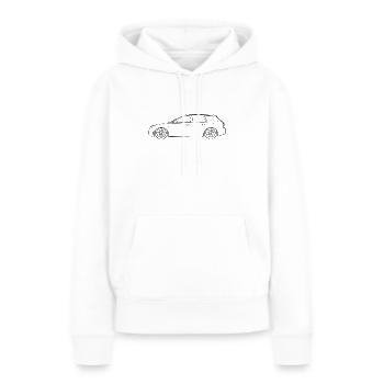 RS4 B5 - Was is'n das für'n Kombi??! - Frauen Premium Bio Hoodie - Weiß - Vorne - Julia (174cm)