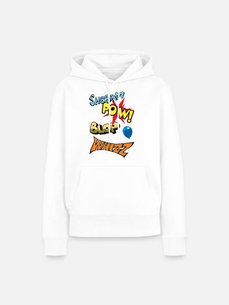 comic strip - Frauen Premium Bio Hoodie - Weiß
