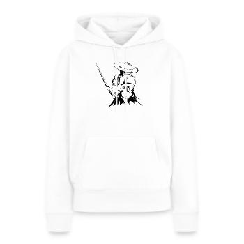 samurai sword fighter present gift art work - Women’s Premium Organic Hoodie - white - Front - Julia (174cm)