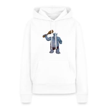 Troll - Frauen Premium Bio Hoodie - Weiß - Vorne - Julia (174cm)