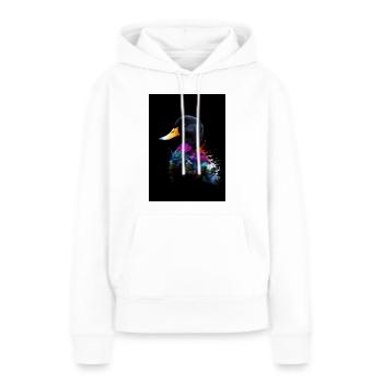 Duck Colorful - Frauen Premium Bio Hoodie - Weiß - Vorne - Julia (174cm)