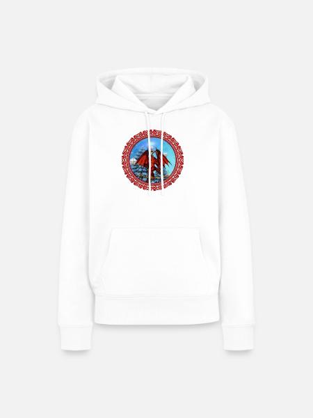 Lustiges Weihnachtsdesign - Frauen Premium Bio Hoodie - Weiß