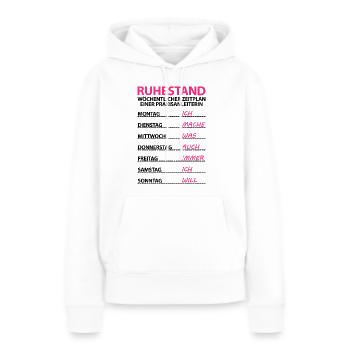 Praxisanleiterin in Rente Ruhestand geht - Frauen Premium Bio Hoodie - Weiß - Vorne - Julia (174cm)