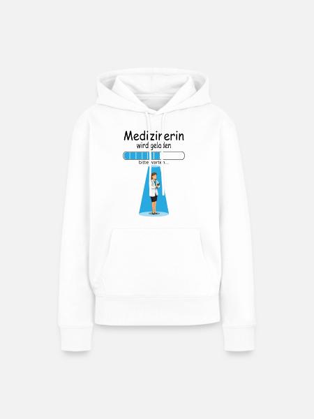 Medizin Studienbeginn für Studentin Baby - Frauen Premium Bio Hoodie - Weiß
