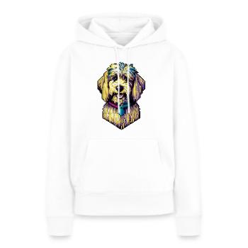 CockerPoo Dog Pixel Art Colourful Doggy - Women’s Premium Organic Hoodie - white - Front - Julia (174cm)