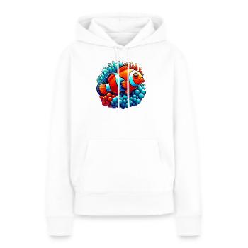 Clownfische - Frauen Premium Bio Hoodie - Weiß - Vorne - Julia (174cm)