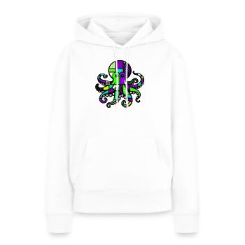 Krake - Frauen Premium Bio Hoodie - Weiß - Vorne - Julia (174cm)