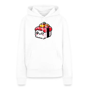 Sushi - Frauen Premium Bio Hoodie - Weiß - Vorne - Julia (174cm)