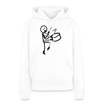 Fanfare Swing Trommel Perkussion - Frauen Premium Bio Hoodie - Weiß - Vorne - Julia (174cm)