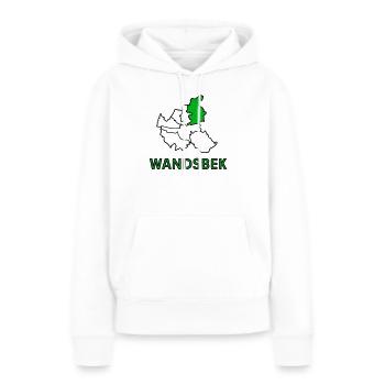 Wandsbek, un quartier de Hambourg - Sweat à capuche Premium bio Femme - blanc - Devant - Julia (174cm)