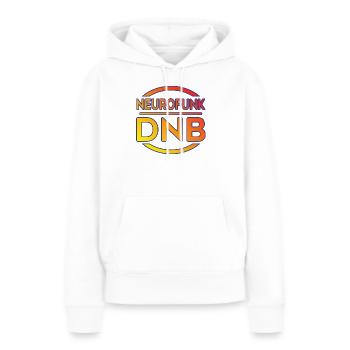 Logo-shirt Neurofunk DNB - Sweat à capuche Premium bio Femme - blanc - Devant - Julia (174cm)