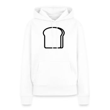 tartine - Sweat à capuche Premium bio Femme - blanc - Devant - Julia (174cm)