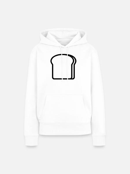 Toast - Frauen Premium Bio Hoodie - Weiß