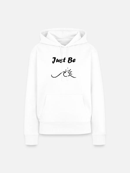 Betet einfach - Frauen Premium Bio Hoodie - Weiß