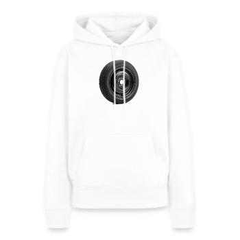 Car Wheel - Frauen Premium Bio Hoodie - Weiß - Vorne - Julia (174cm)