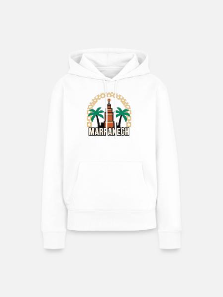 Marrakesch, Marokko - Frauen Premium Bio Hoodie - Weiß
