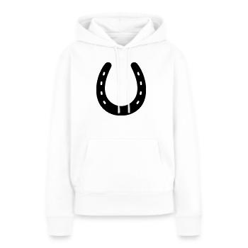 Hufeisen Clipart Symbol Form Pferde - Frauen Premium Bio Hoodie - Weiß - Vorne - Julia (174cm)
