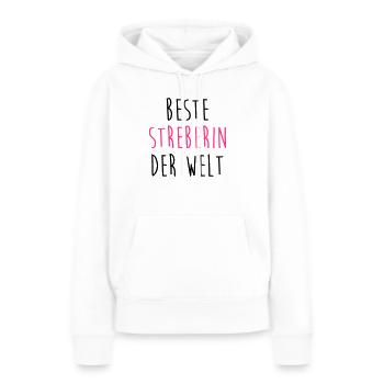 Streber Streberin Schule Kollegen Freund Lehrer - Frauen Premium Bio Hoodie - Weiß - Vorne - Julia (174cm)