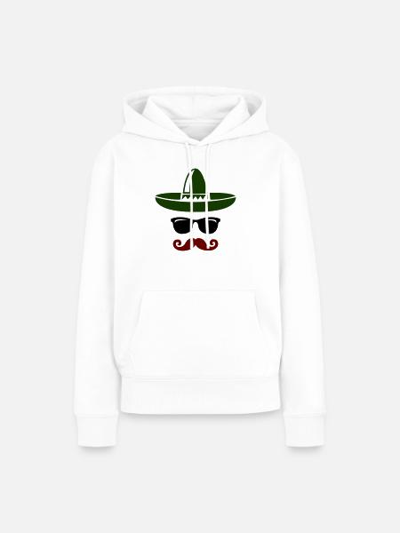 mexican cool - Frauen Premium Bio Hoodie - Weiß