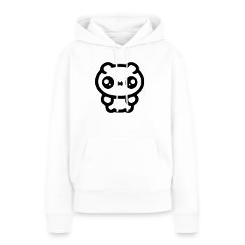 Trauriger Hamster - Frauen Premium Bio Hoodie - Weiß - Vorne - Julia (174cm)