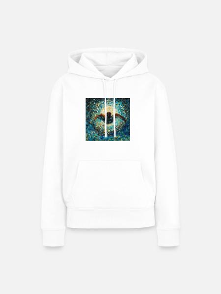 Schwimmerin - Frauen Premium Bio Hoodie - Weiß