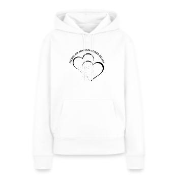 Liebespaar - Frauen Premium Bio Hoodie - Weiß - Vorne - Julia (174cm)