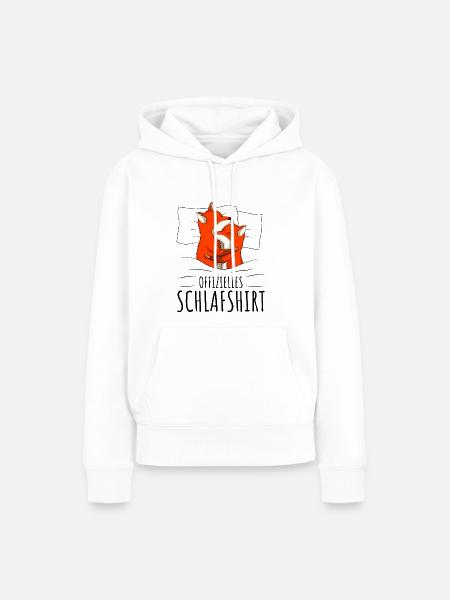 Fuchs - Frauen Premium Bio Hoodie - Weiß