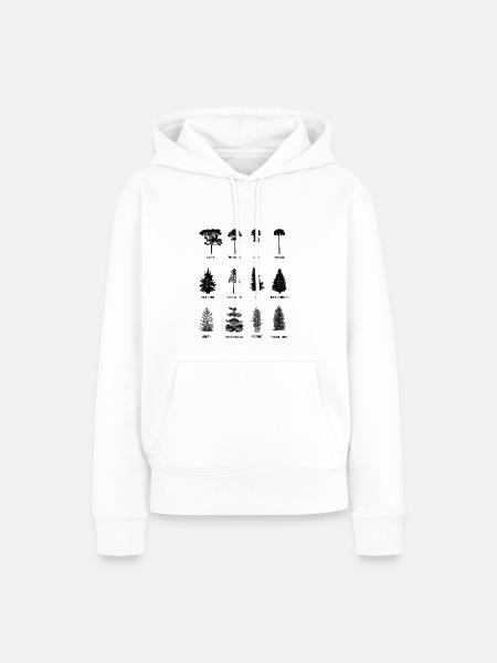 Baum - Frauen Premium Bio Hoodie - Weiß