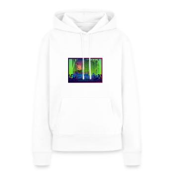 Arbre - Sweat à capuche Premium bio Femme - blanc - Devant - Julia (174cm)