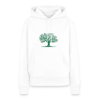 Tree - Women’s Premium Organic Hoodie - white - Front - Julia (174cm)