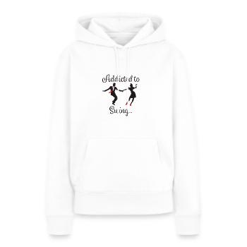 Swing Dancing Addicted to Swing - Women’s Premium Organic Hoodie - white - Front - Julia (174cm)