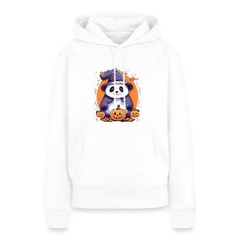 Panda Halloween - Frauen Premium Bio Hoodie - Weiß - Vorne - Julia (174cm)