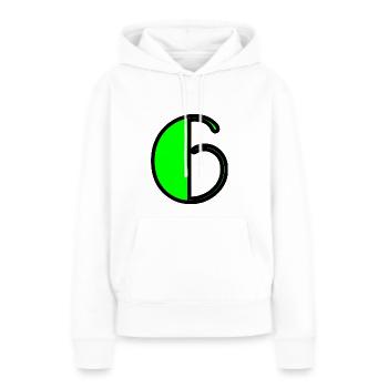 6 JAHRE. 6-jähriges Jubiläum. GEBURTSTAG 6 JAHRE. 6 - Frauen Premium Bio Hoodie - Weiß - Vorne - Julia (174cm)