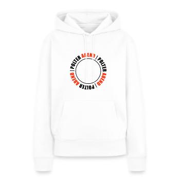 Enterrement de vie de garçon enterrement de vie de garçon - Sweat à capuche Premium bio Femme - blanc - Devant - Julia (174cm)