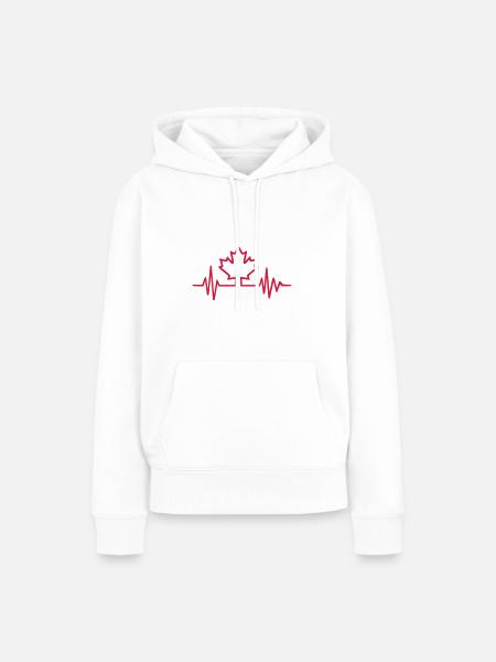 Kanada - Frauen Premium Bio Hoodie - Weiß