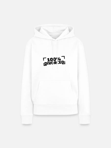 Scheidung - Frauen Premium Bio Hoodie - Weiß