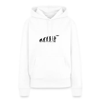 Drohne - Frauen Premium Bio Hoodie - Weiß - Vorne - Julia (174cm)