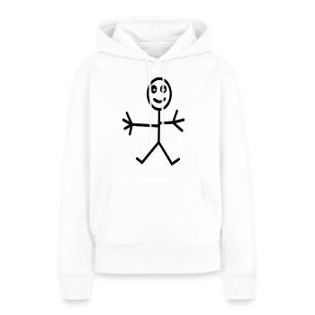 comic - Women’s Premium Organic Hoodie - white - Front - Julia (174cm)