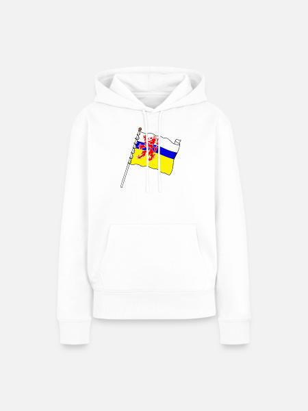 Flagge der Provinz Limburg - Frauen Premium Bio Hoodie - Weiß