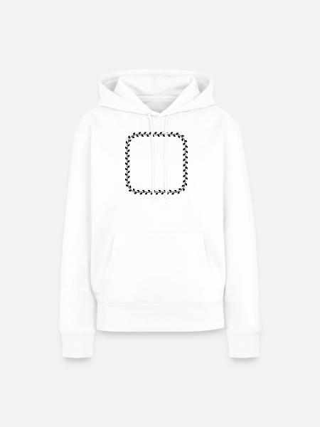 Rahmenblech - Frauen Premium Bio Hoodie - Weiß