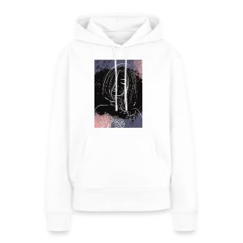 Women in Wonderland - Frauen Premium Bio Hoodie - Weiß - Vorne - Julia (174cm)