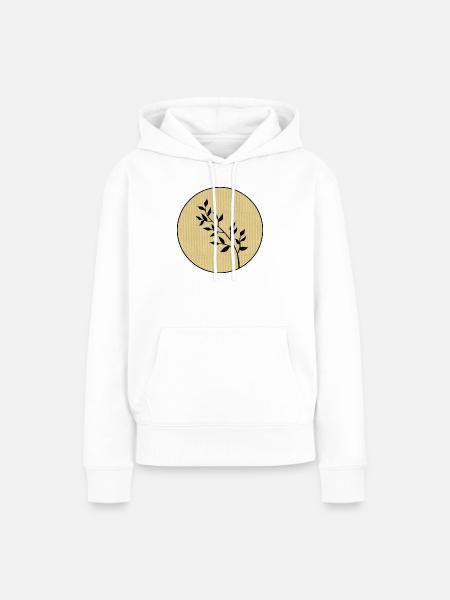 Zweig - Frauen Premium Bio Hoodie - Weiß