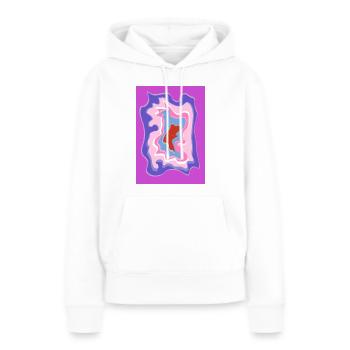 Balance - Frauen Premium Bio Hoodie - Weiß - Vorne - Julia (174cm)