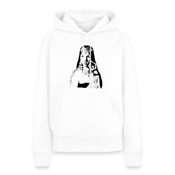 Samina Legends Collection - Frauen Premium Bio Hoodie - Weiß - Vorne - Julia (174cm)