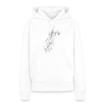 Cyber Sigilism garden spear - Women’s Premium Organic Hoodie - white - Front - Julia (174cm)