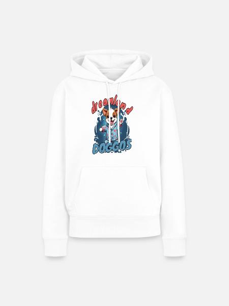 Traumland Hunde 4 - Frauen Premium Bio Hoodie - Weiß